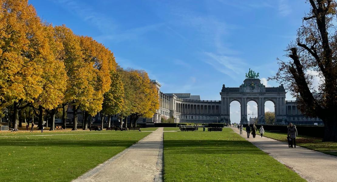 Parc du Cinquantenaire view.