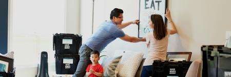 Picture of people moving in.